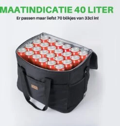 Packaway 4 Laags Geïsoleerde Koeltas - Lunchtas 40 Liter - Zwart -Home Furniture Shop 1144x1200 1