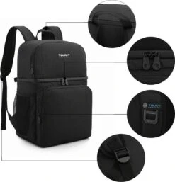 Koeltas Rugzak (28L) - Geschikt Voor 16 Blikjes - Lunchtas Voor Dames En Heren - Zwart -Home Furniture Shop 1152x1200