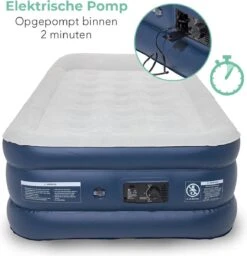 LifeGoods Luchtbed - 1 Persoons - Met Ingebouwde Pomp - Incl. Draagtas En Reparatiekit -Home Furniture Shop 1159x1200 2