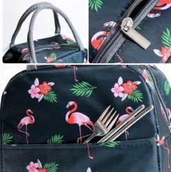 Koeltas - Lunchtas - Volwassenen En Kinderen - Compact & Handig: Zomer - Picknick -School - Lunch - Werk - Zwart Flamingo -Home Furniture Shop 1195x1200 2