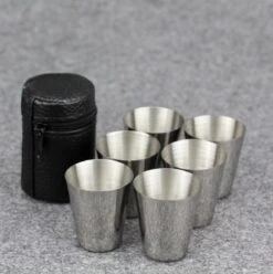 6x Rvs Shot Bekertjes - Borrelglaasjes - Thee/ Koffie Beker - Shotjes Met Leren Case - Bekers 30 ML -Home Furniture Shop 1197x1200 17