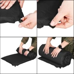 Springos Slaapmat | Zelfopblazend | 180 Cm | Inclusief Hoes | Zwart -Home Furniture Shop 1199x1200 3