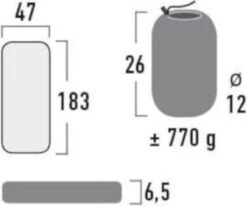 High Peak Tulsa Slaapmat - Donkergrijs -Home Furniture Shop 1200x1000 4
