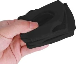 Kwmobile 1x Opvouwbare Houder Voor Flessen En Blikjes - Voor Koelkast En Voorraadkast - Siliconen Flessenhouder In Zwart - 31 X 9,5 X 1 Cm -Home Furniture Shop 1200x1021