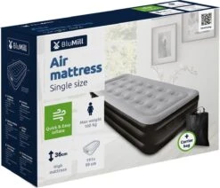 BluMill Eenpersoons Luchtbed - Met Ingebouwde Pomp - Luchtbed Zelfopblazend - Incl. Draagtas - 191x99x36 Cm -Home Furniture Shop 1200x1032 1