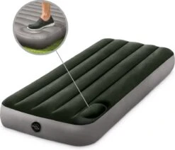 Intex Luchtbed - 1-Persoons - 76 X 191 X 25 Cm - Groen - Met Ingebouwde Voetpomp + Hoeslaken Antraciet + Reparatieset -Home Furniture Shop 1200x1032 4