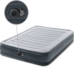 Intex Luchtbed - Twijfelaar - 137 X 191 X 33 Cm - Grijs - Met Ingebouwde Pomp, Hoeslaken Antraciet En Reparatieset -Home Furniture Shop 1200x1073 3