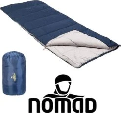 NOMAD® Brisbane Slaapzak | 205x80cm Blauw | Lichtgewicht & Kwalitatief | Dekenmodel Slaapzak | Incl Hoes -Home Furniture Shop 1200x1118