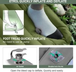 ETROL Camping Slaapmat-2-in-1 Zelfopblazende Kampeermat Met Kussen (78"x 28"), Lichtgewicht, Dik 4"compact Kussen, Geschikt Voor Zelfrijdende Reizen, Lekvrije, Waterdichte Tent -Home Furniture Shop 1200x1135 2