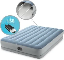 Intex Mid-Rise Comfort - Luchtbed - 2-Persoons - 152x203x36 Cm (BxLxH) - Blauw/Grijs - Met FastFill USB Pomp -Home Furniture Shop 1200x1139 2