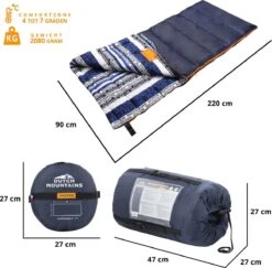 Dutch Mountains Slaapzak Goeree XL - Extra Groot 220x90cm - Katoenen Binnenkant - Aanritsbaar - Tochtstrip En Compressiehoes -Home Furniture Shop 1200x1182 1