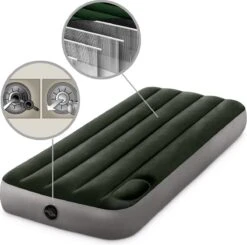 Intex Luchtbed - 1-Persoons - 76 X 191 X 25 Cm - Groen - Met Ingebouwde Voetpomp + Hoeslaken Wit + Reparatieset -Home Furniture Shop 1200x1189 5