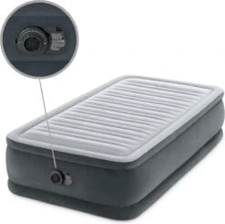 Intex Luchtbed - 1-Persoons - 99 X 191 X 46 Cm - Grijs - Met Ingebouwde Pomp, Hoeslaken Wit En Reparatieset -Home Furniture Shop 1200x1190 9