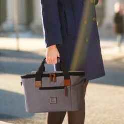 Brisby 4 Laags Geïsoleerde Koeltas - Boodschappentas 21 Liter - Grijs -Home Furniture Shop 1200x1200 111