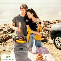 Needventure Koeltas - Lunchtas - Koelrugtas - Picknicktas - 20 Liter - Flessenhouder - Bieropener - Grijs -Home Furniture Shop 1200x1200 217