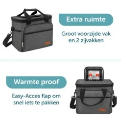 ForDig Koeltas L Zwart (15 Liter) - Gemaakt Van 600D Polyester Met PEVA-Voering - Ruimte Voor 20 Blikjes Of 10 Halve Liter Flessen - Opvouwbaar Koel Tas Met Easy-Acces Flap - Ruimte Voor Bestek - Picknick Cool Bag - Coolerbag - Grote Cooler 12 ForDig Koeltas L Zwart (15 Liter) - Gemaakt Van 600D Polyester Met PEVA-Voering - Ruimte Voor 20 Blikjes Of 10 Halve Liter Flessen - Opvouwbaar Koel Tas Met Easy-Acces Flap - Ruimte Voor Bestek - Picknick Cool Bag - Coolerbag - Grote Cooler -Home Furniture Shop 1200x1200 253