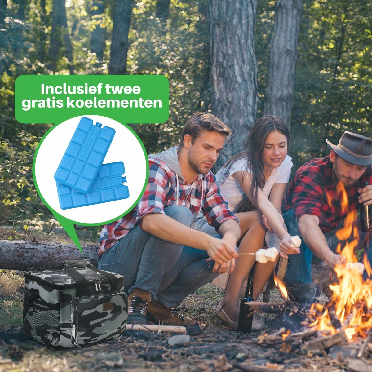 Packaway 4 Laags Geïsoleerde Koeltas - Lunchtas 15 Liter - Camouflage Grijs 5 Packaway 4 Laags Geïsoleerde Koeltas - Lunchtas 15 Liter - Camouflage Grijs - Afbeelding 5