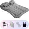 Opblaasbaar Auto Matras - Auto Luchtbed Grijs - Achterbank En Achterbak - Tweepersoons 3-in-1 Universeel Automatras - Inclusief Elektrische Pomp En Accessoires - Kampeer Luchtbed Voor Reizen