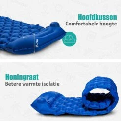 TRVLMORE Slaapmat - Zelfopblazend - 1 Persoons - Ingebouwde Pomp En Kussen - Blauw -Home Furniture Shop 1200x1200 503