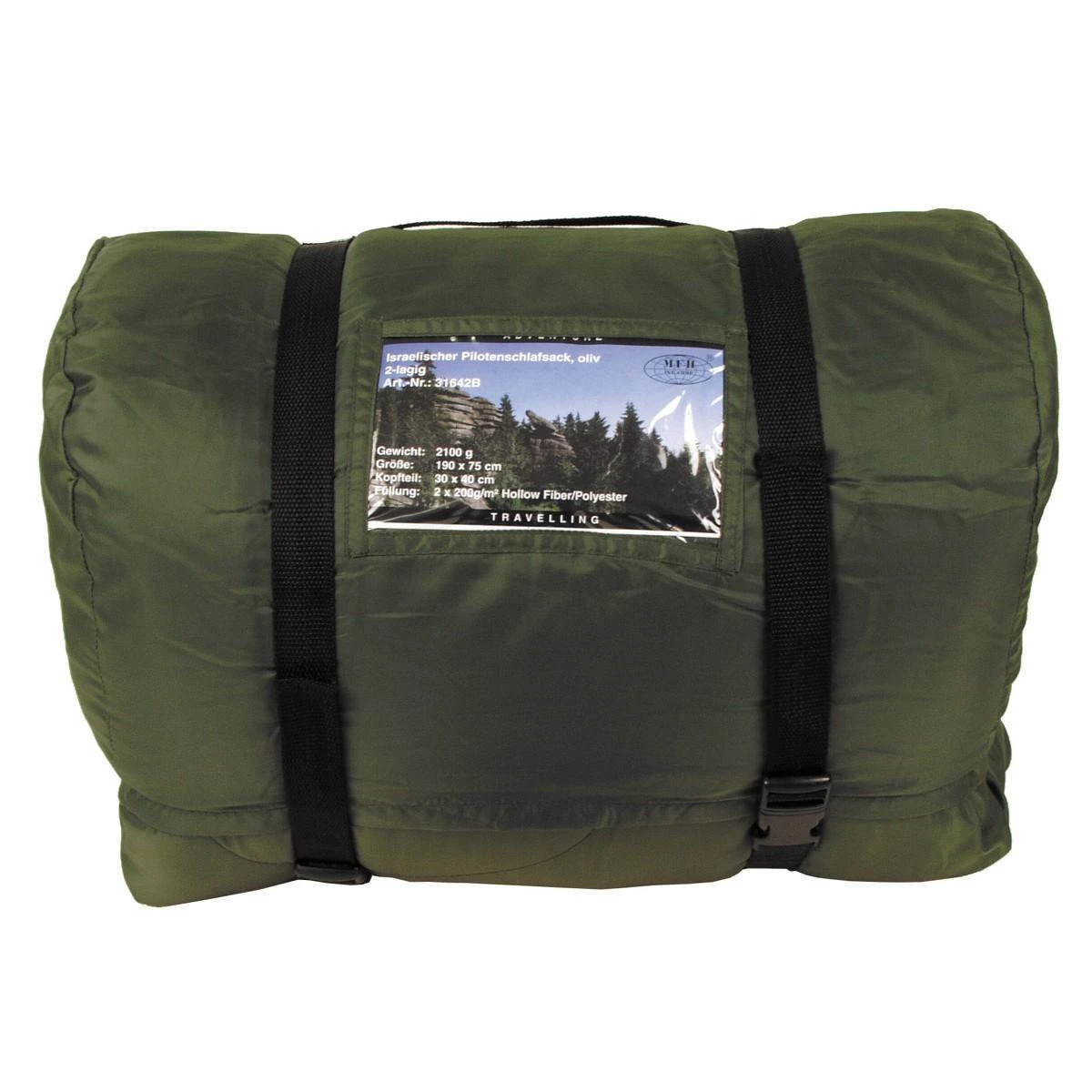 MFH - Pilotenslaapzak Olijf/legergroen 2-laags 2 MFH - Pilotenslaapzak Olijf/legergroen 2-laags - Afbeelding 2