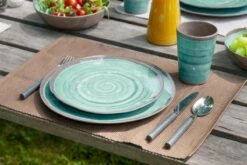 Bo-Camp Servies Halo - 12 Delig Melamine - Aqua -Home Furniture Shop 1200x800 99