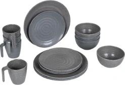Bo-Camp Campingservies - 100% Melamine - 16-delig - Stone - Grijs -Home Furniture Shop 1200x820 1