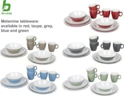 Bo-Camp Servies - Campingbord - 100% Melamine - 16-delig - Grijs -Home Furniture Shop 1200x928 5