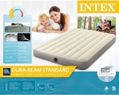 Intex Luchtbedset Intex Luchtbed - Twijfelaar - 137 X 191 X 25 Cm - Beige + Intex Elektrische Pomp - 650 Liter/min + Hoeslaken Zwart + Reparatieset -Home Furniture Shop 1200x950 3