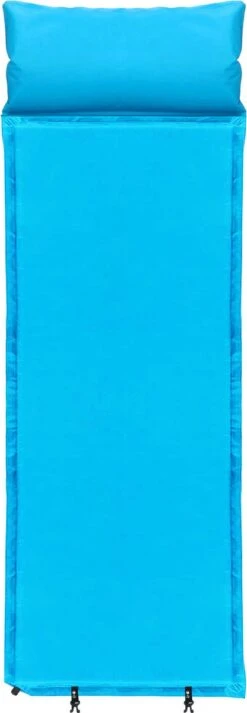 Springos Slaapmat | Zelfopblazend | 186 Cm | Inclusief Hoes & Hoofdkussen | Lichtblauw -Home Furniture Shop 416x1200