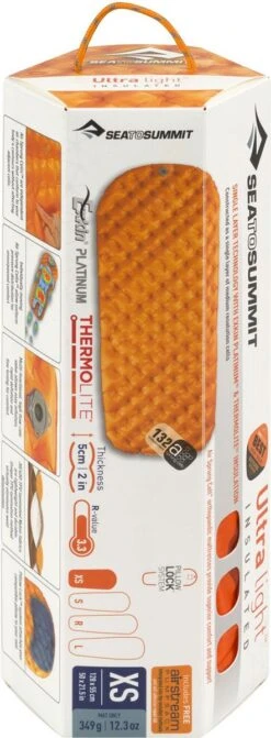 Sea To Summit UltraLight Insulated Regular Opblaasbare Slaapmat - 5cm - 480g - Oranje -Home Furniture Shop 442x1200