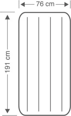 Intex Luchtbed - Classic Downy - Formaat: Cot - B76 X L191 X H25 Cm - 1 Pers. - Met Reparatieset -Home Furniture Shop 737x1200