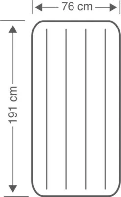 Intex Luchtbed - Downy - Formaat: Cot - B76 X L191 X H25 Cm - Ingebouwde Voetpomp- Met Reparatieset -Home Furniture Shop 740x1200