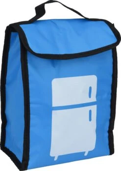 Excellent Houseware Kleine Koeltas Voor De Lunch Medicijnen Of Sixpack Kleur Blauw 24 X 18 X 10 Cm Van 4 Liter - Koeltassen