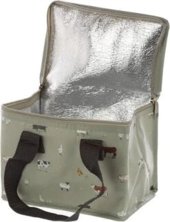 Kleine Koeltas Voor Lunch Grijs Met Boerderij Dieren Print 16 X 21 X 14 Cm 4,7 Liter - Koeltassen -Home Furniture Shop 921x1200